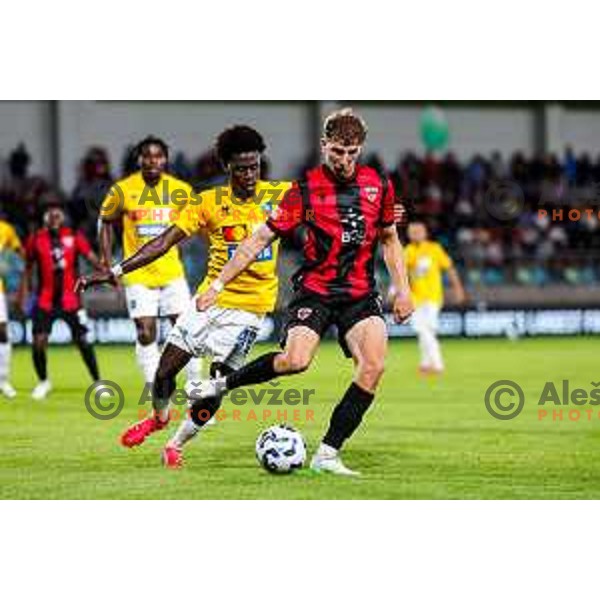 in action during Prva liga Telemach 2025/2026 football match between Primorje and Bravo in Ajdovscina, Slovenia on August 2, 2025