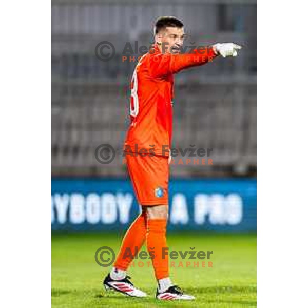in action during Prva liga Telemach 2025/2026 football match between Primorje and Bravo in Ajdovscina, Slovenia on August 2, 2025