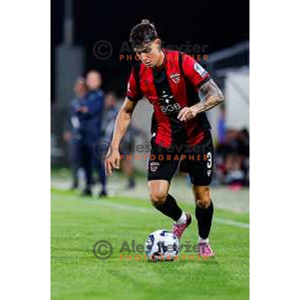 in action during Prva liga Telemach 2025/2026 football match between Primorje and Bravo in Ajdovscina, Slovenia on August 2, 2025