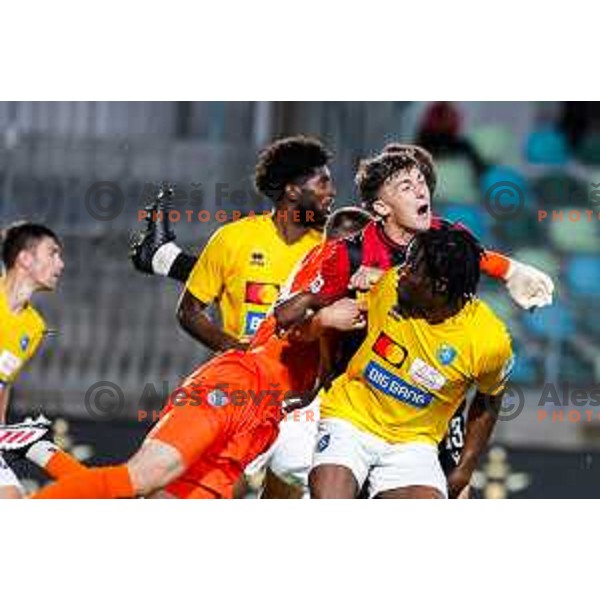 in action during Prva liga Telemach 2025/2026 football match between Primorje and Bravo in Ajdovscina, Slovenia on August 2, 2025