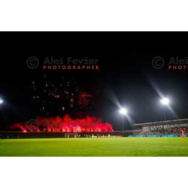 in action during Prva liga Telemach 2025/2026 football match between Primorje and Bravo in Ajdovscina, Slovenia on August 2, 2025