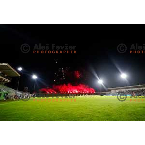 in action during Prva liga Telemach 2025/2026 football match between Primorje and Bravo in Ajdovscina, Slovenia on August 2, 2025