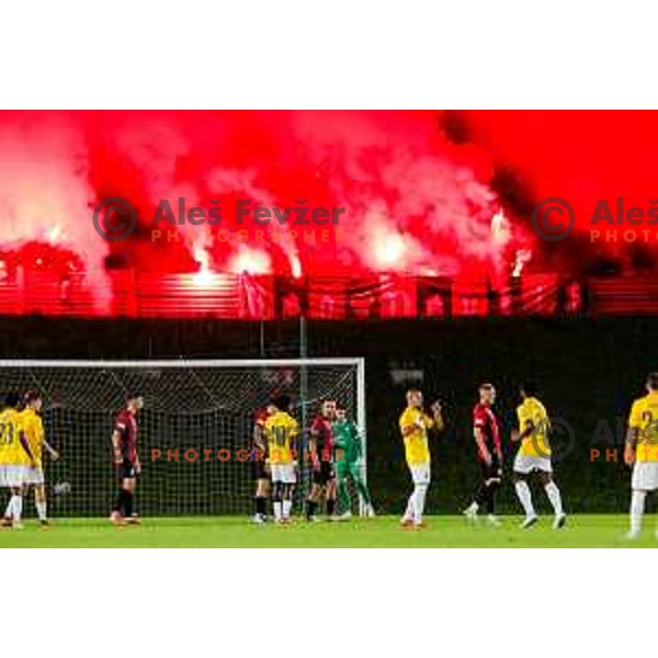 in action during Prva liga Telemach 2025/2026 football match between Primorje and Bravo in Ajdovscina, Slovenia on August 2, 2025
