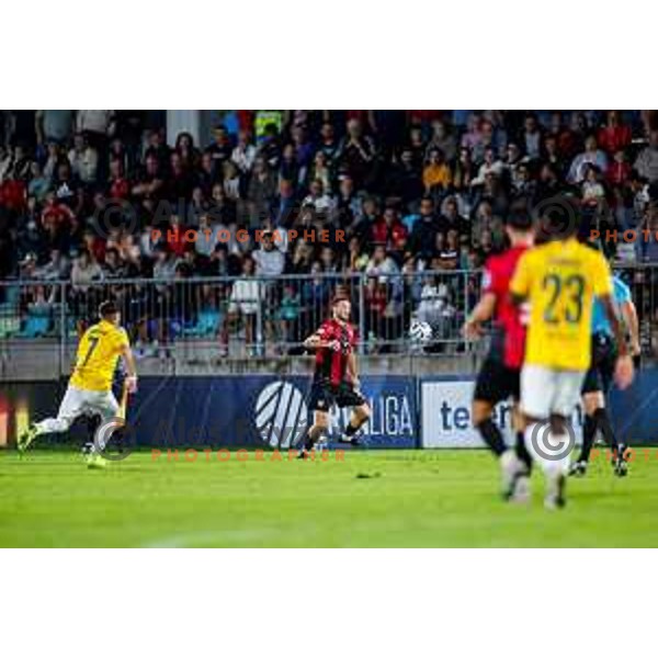 in action during Prva liga Telemach 2025/2026 football match between Primorje and Bravo in Ajdovscina, Slovenia on August 2, 2025