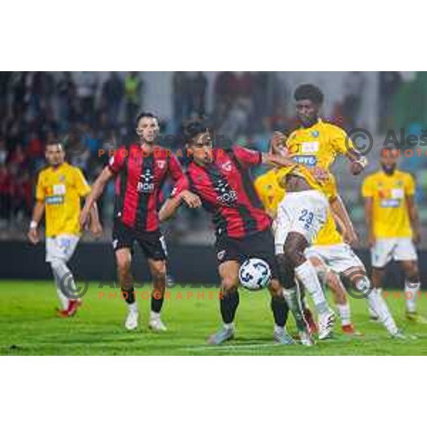 in action during Prva liga Telemach 2025/2026 football match between Primorje and Bravo in Ajdovscina, Slovenia on August 2, 2025