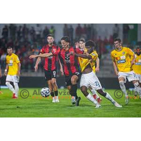 in action during Prva liga Telemach 2025/2026 football match between Primorje and Bravo in Ajdovscina, Slovenia on August 2, 2025