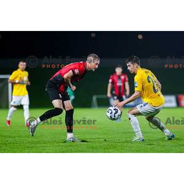 in action during Prva liga Telemach 2025/2026 football match between Primorje and Bravo in Ajdovscina, Slovenia on August 2, 2025