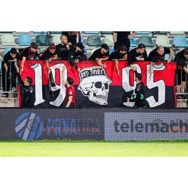 in action during Prva liga Telemach 2025/2026 football match between Primorje and Bravo in Ajdovscina, Slovenia on August 2, 2025