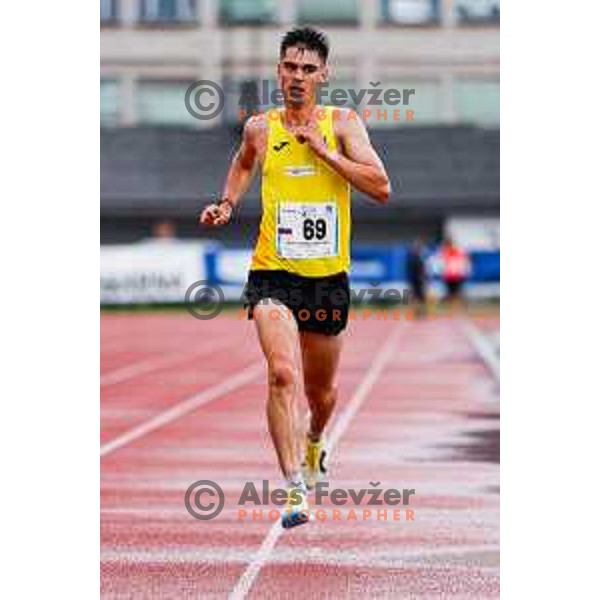competes at Slovenian National Athletics Championships at Kladivar Stadium in Celje, Slovenia on August 2, 2025