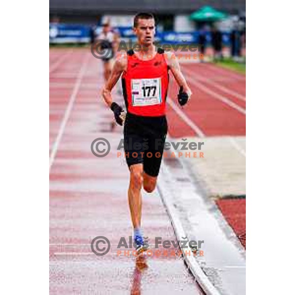 competes at Slovenian National Athletics Championships at Kladivar Stadium in Celje, Slovenia on August 2, 2025