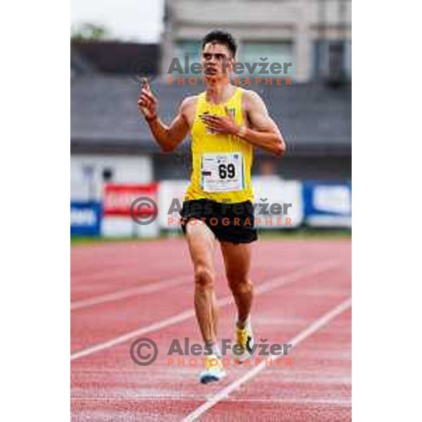 competes at Slovenian National Athletics Championships at Kladivar Stadium in Celje, Slovenia on August 2, 2025