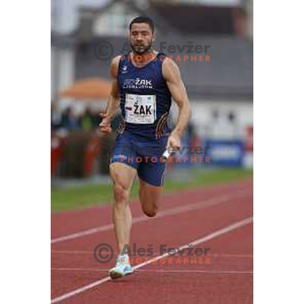 Filip Jakob Demsar competes at Slovenian Natioanl Athletics Championships at Kladivar Stadium in Celje, Slovenia on August 2, 2025