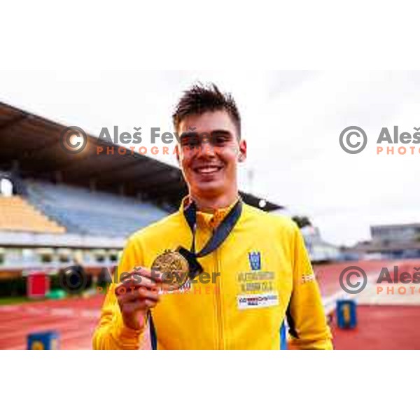 competes at Slovenian National Athletics Championships at Kladivar Stadium in Celje, Slovenia on August 2, 2025