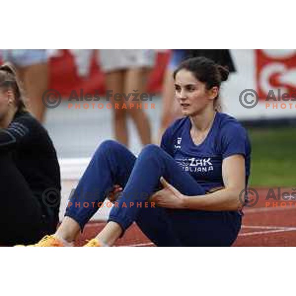 competes at Slovenian National Athletics Championships at Kladivar Stadium in Celje, Slovenia on August 2, 2025