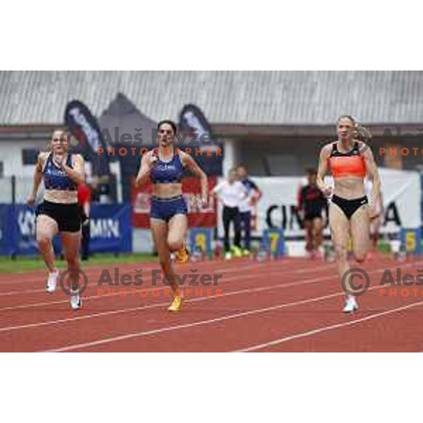 competes at Slovenian National Athletics Championships at Kladivar Stadium in Celje, Slovenia on August 2, 2025