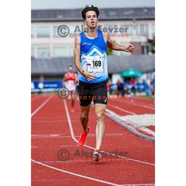 competes at Slovenian National Athletics Championships at Kladivar Stadium in Celje, Slovenia on August 2, 2025
