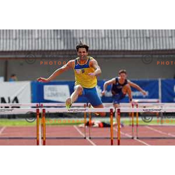 Ian Matic Gucek competes during second day of Slovenian National Athletics Championship at Kladivar Stadium in Celje, Slovenia on August 3, 2025