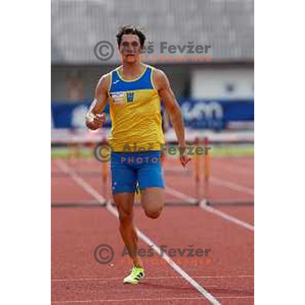 Ian Matic Gucek competes during second day of Slovenian National Athletics Championship at Kladivar Stadium in Celje, Slovenia on August 3, 2025