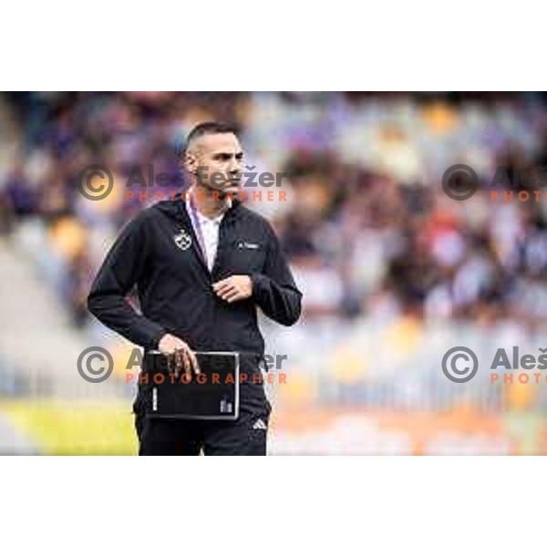 Tugberk Tanrivermis, head coach of Maribor during Prva liga Telemach 2025/26 football match between NK Maribor and NK Koper in Ljudski vrt, Maribor, Slovenia on August 3, 2025. Photo: Jure Banfi