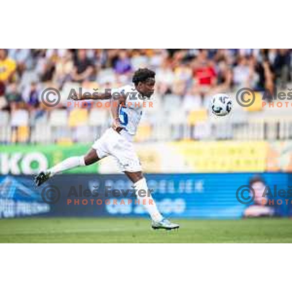 Isaac Matondo in action during Prva liga Telemach 2025/26 football match between NK Maribor and NK Koper in Ljudski vrt, Maribor, Slovenia on August 3, 2025. Photo: Jure Banfi