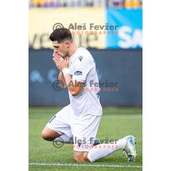 Deni Juric celebrates goal during Prva liga Telemach 2025/26 football match between NK Maribor and NK Koper in Ljudski vrt, Maribor, Slovenia on August 3, 2025. Photo: Jure Banfi
