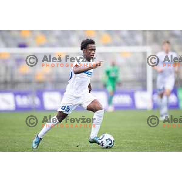 Isaac Matondo in action during Prva liga Telemach 2025/26 football match between NK Maribor and NK Koper in Ljudski vrt, Maribor, Slovenia on August 3, 2025. Photo: Jure Banfi