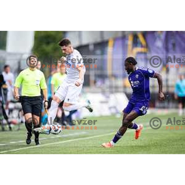 Deni Juric in action during Prva liga Telemach 2025/26 football match between NK Maribor and NK Koper in Ljudski vrt, Maribor, Slovenia on August 3, 2025. Photo: Jure Banfi