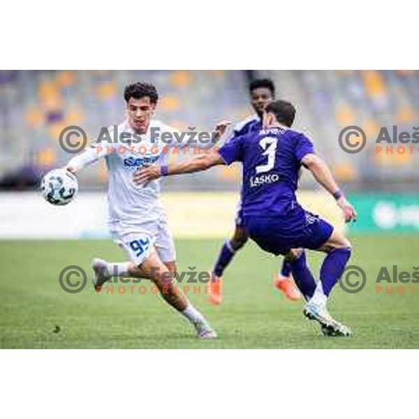 Kamil Manseri in action during Prva liga Telemach 2025/26 football match between NK Maribor and NK Koper in Ljudski vrt, Maribor, Slovenia on August 3, 2025. Photo: Jure Banfi