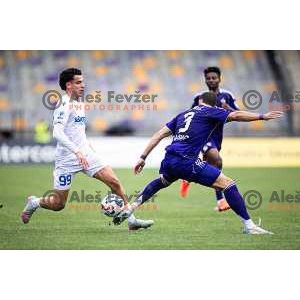 Kamil Manseri in action during Prva liga Telemach 2025/26 football match between NK Maribor and NK Koper in Ljudski vrt, Maribor, Slovenia on August 3, 2025. Photo: Jure Banfi