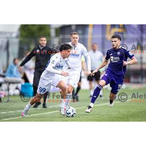 Kamil Manseri in action during Prva liga Telemach 2025/26 football match between NK Maribor and NK Koper in Ljudski vrt, Maribor, Slovenia on August 3, 2025. Photo: Jure Banfi
