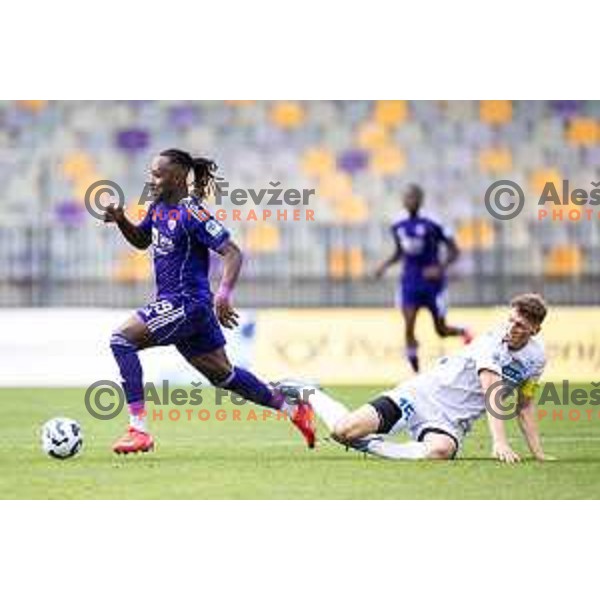 in action during Prva liga Telemach 2025/26 football match between NK Maribor and NK Koper in Ljudski vrt, Maribor, Slovenia on August 3, 2025. Photo: Jure Banfi