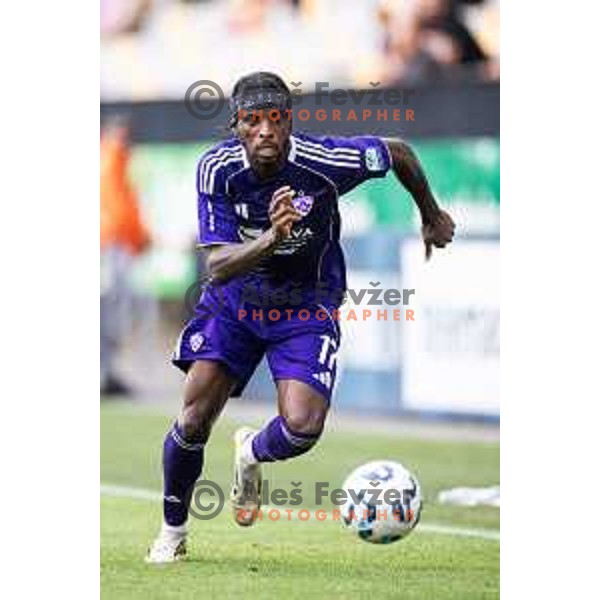Sheyi Ojo in action during Prva liga Telemach 2025/26 football match between NK Maribor and NK Koper in Ljudski vrt, Maribor, Slovenia on August 3, 2025. Photo: Jure Banfi