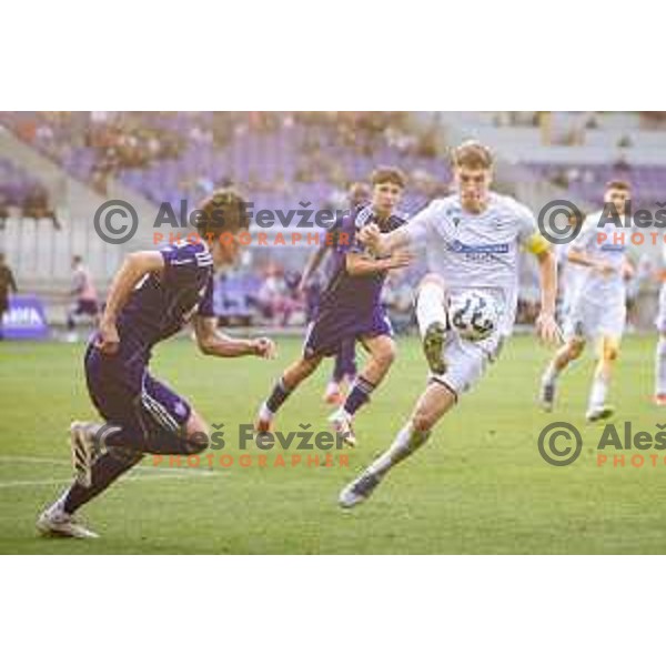 Maj Mittendorfer in action during Prva liga Telemach 2025/26 football match between NK Maribor and NK Koper in Ljudski vrt, Maribor, Slovenia on August 3, 2025. Photo: Jure Banfi