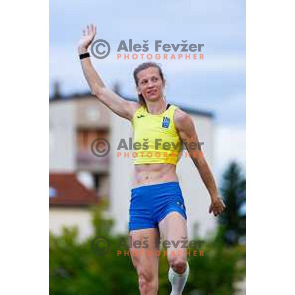 competes during second day of Slovenian National Athletics Championship at Kladivar Stadium in Celje, Slovenia on August 3, 2025