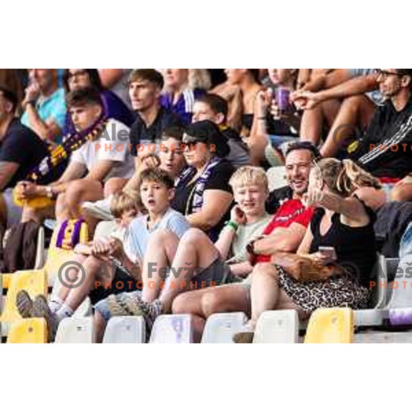 Fans of Maribor during Prva liga Telemach 2025/26 football match between NK Maribor and NK Koper in Ljudski vrt, Maribor, Slovenia on August 3, 2025. Photo: Jure Banfi