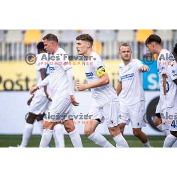 Maj Mittendorfer celebrates goal during Prva liga Telemach 2025/26 football match between NK Maribor and NK Koper in Ljudski vrt, Maribor, Slovenia on August 3, 2025. Photo: Jure Banfi