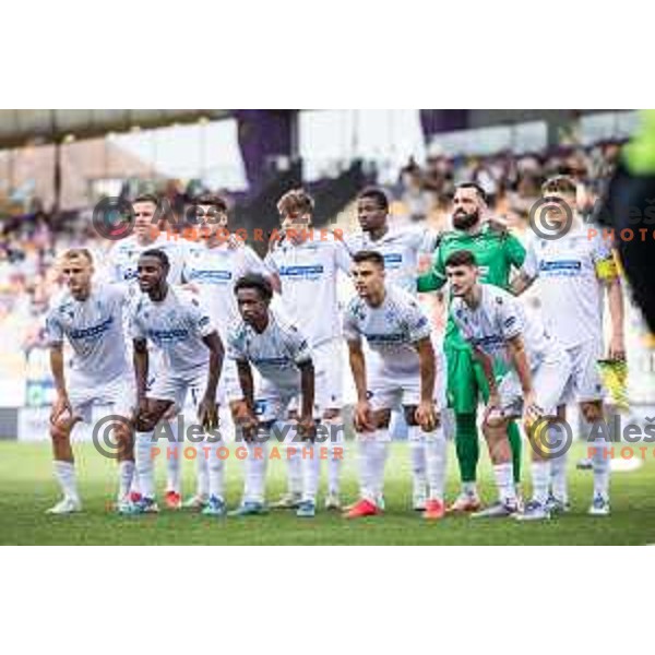 NK Koper starting eleven during Prva liga Telemach 2025/26 football match between NK Maribor and NK Koper in Ljudski vrt, Maribor, Slovenia on August 3, 2025. Photo: Jure Banfi