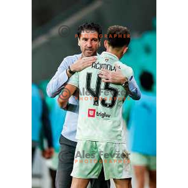 Jorge Simao, head coach of Olimpija during Prva liga Telemach 2025/2026 football match between Olimpija and Celje in SRC Stozice, Ljubljana, Slovenia on August 3, 2025