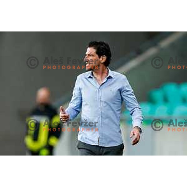 Jorge Simao, head coach of Olimpija during Prva liga Telemach 2025/2026 football match between Olimpija and Celje in SRC Stozice, Ljubljana, Slovenia on August 3, 2025