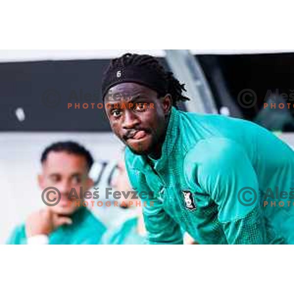 Peter Agba during Prva liga Telemach 2025/2026 football match between Olimpija and Celje in SRC Stozice, Ljubljana, Slovenia on August 3, 2025