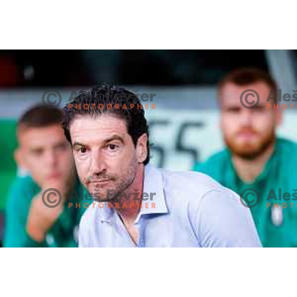 Jorge Simao, head coach of Olimpija during Prva liga Telemach 2025/2026 football match between Olimpija and Celje in SRC Stozice, Ljubljana, Slovenia on August 3, 2025