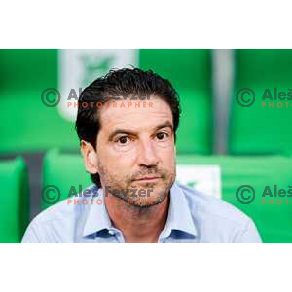 Jorge Simao, head coach of Olimpija during Prva liga Telemach 2025/2026 football match between Olimpija and Celje in SRC Stozice, Ljubljana, Slovenia on August 3, 2025