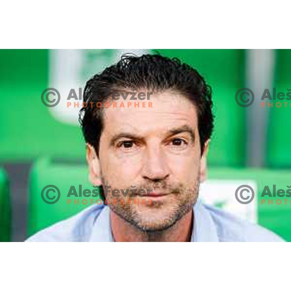 Jorge Simao, head coach of Olimpija during Prva liga Telemach 2025/2026 football match between Olimpija and Celje in SRC Stozice, Ljubljana, Slovenia on August 3, 2025