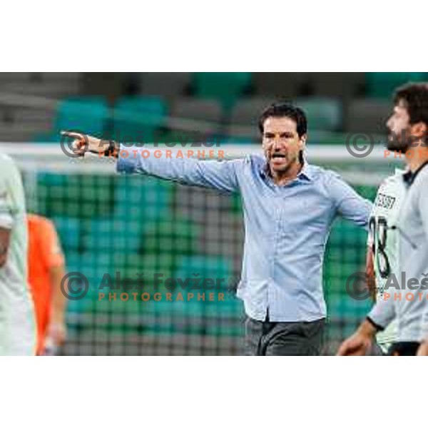 Jorge Simao and players of Olimpija leaving the pitch after Prva liga Telemach 2025/2026 football match between Olimpija and Celje in SRC Stozice, Ljubljana, Slovenia on August 3, 2025