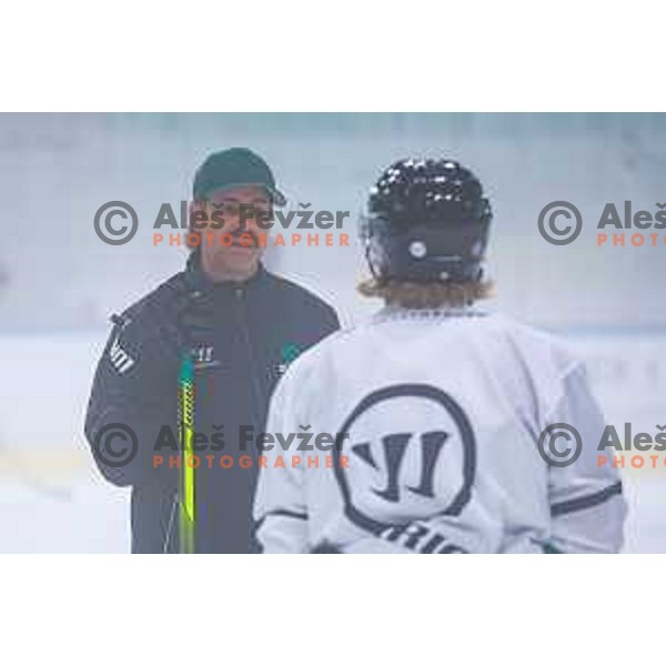 Dragons are back on ice - HK SZ Olimpija during summer practice session in Hala Tivoli, Ljubljana, Slovenia on August 4, 2025