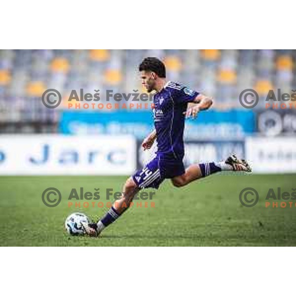 Omar Rekik in action during Prva liga Telemach 2025/26 football match between NK Maribor and NK Koper in Ljudski vrt, Maribor, Slovenia on August 3, 2025. Photo: Jure Banfi