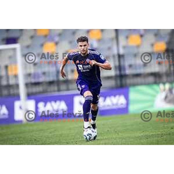 Omar Rekik in action during Prva liga Telemach 2025/26 football match between NK Maribor and NK Koper in Ljudski vrt, Maribor, Slovenia on August 3, 2025. Photo: Jure Banfi