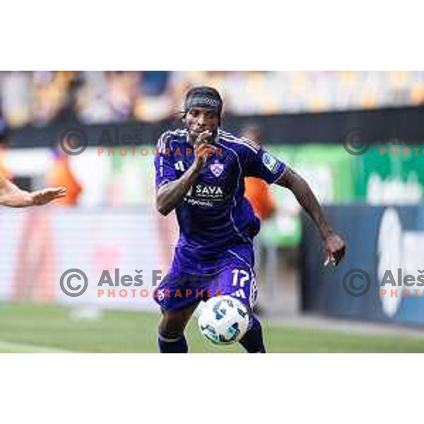 Sheyi Ojo in action during Prva liga Telemach 2025/26 football match between NK Maribor and NK Koper in Ljudski vrt, Maribor, Slovenia on August 3, 2025. Photo: Jure Banfi