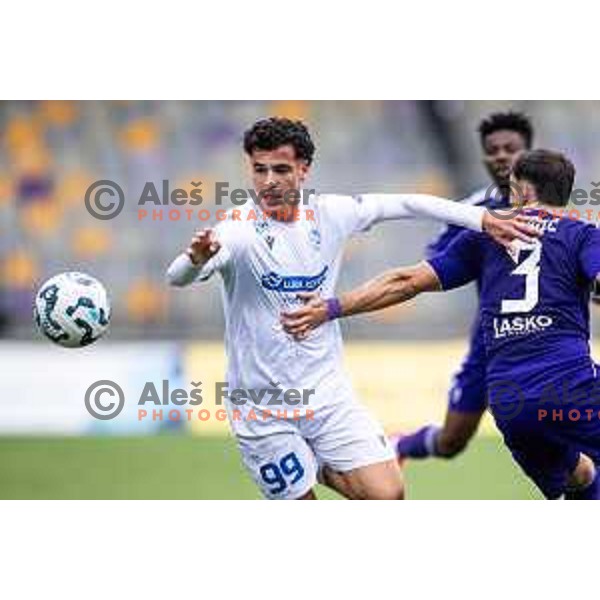 Kamil Manseri in action during Prva liga Telemach 2025/26 football match between NK Maribor and NK Koper in Ljudski vrt, Maribor, Slovenia on August 3, 2025. Photo: Jure Banfi