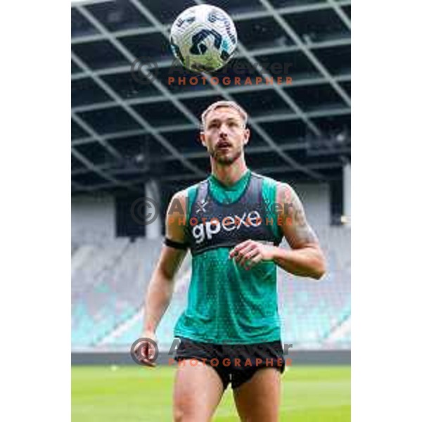 Pedro Lucas of Olimpija during practice session of NK Olimpija before UEFA Conference League play-off in Ljubljana, Slovenia on August 6, 2025 